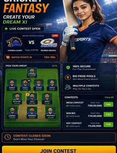 Hero11 (hero11) fantasy cricket & matchday visual 3